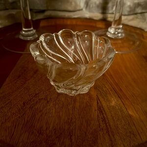 Mikasa Peppermint Frost Swirled Votive Candle Holder or Trinket/Candy/Nut Bowl